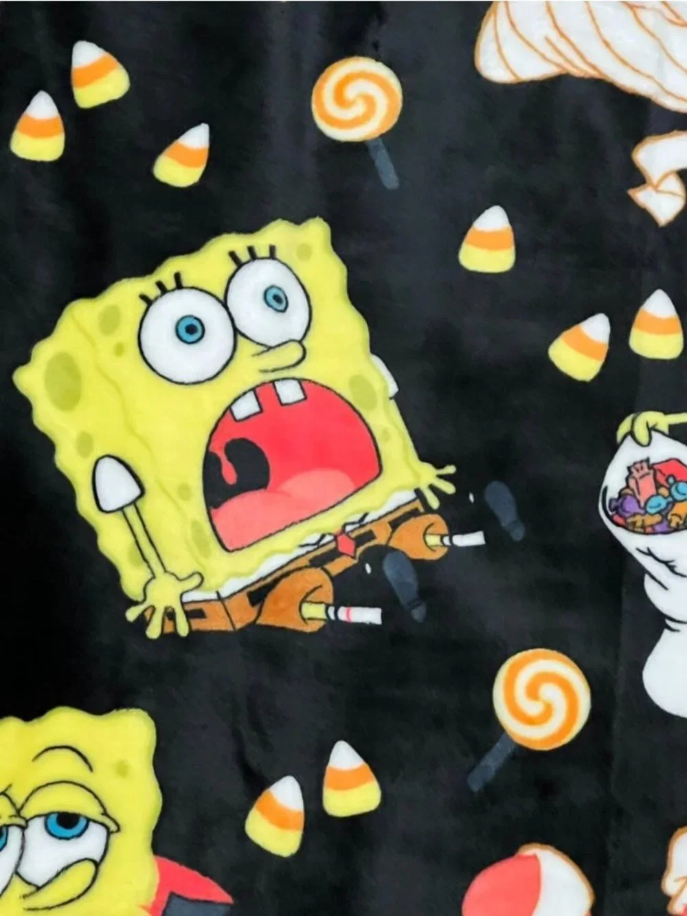 Nickelodeon SPONGEBOB SQUAREPANTS HALLOWEEN Throw Blanket 50x70 Black Mummy 2026